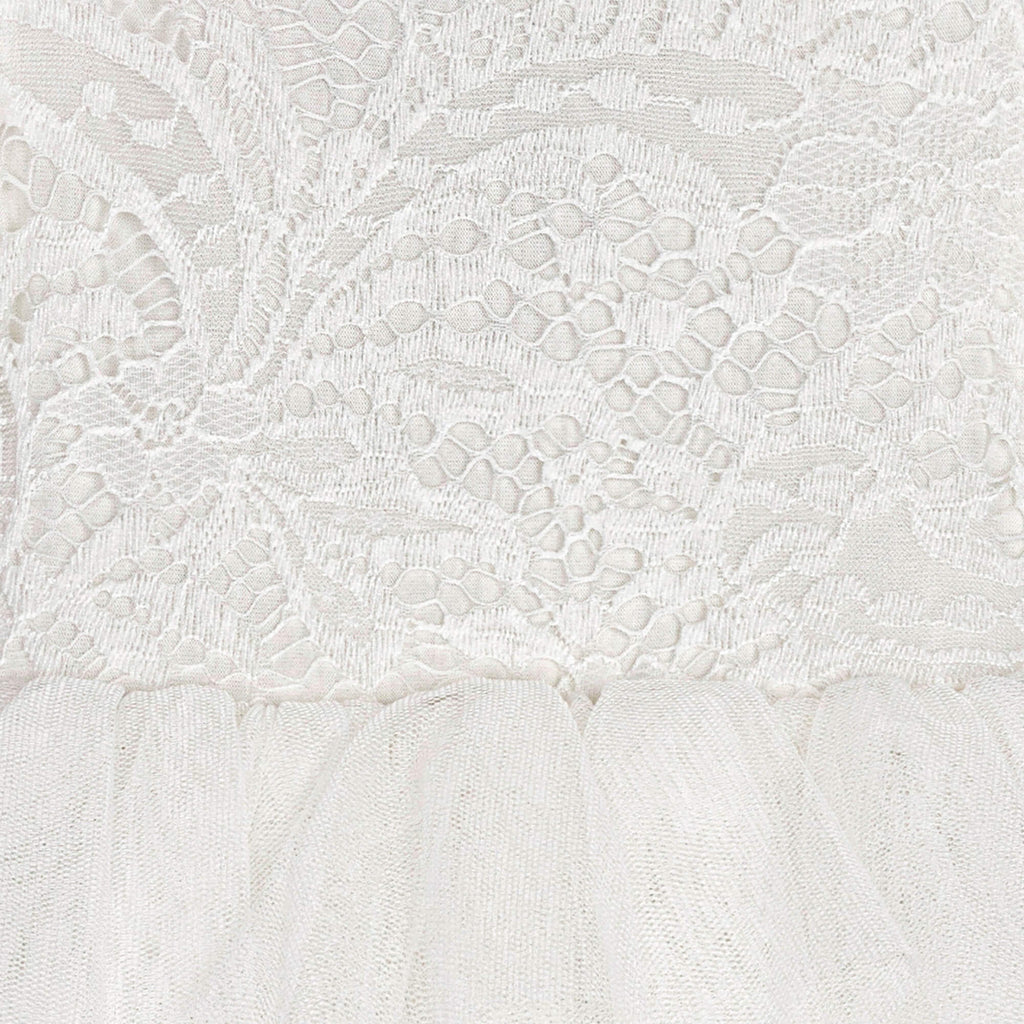 White Bohemian Lace Dress for Baby Girls