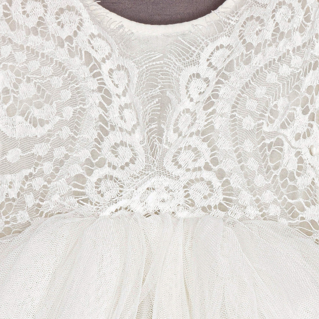 White Bohemian Lace Dress for Baby Girls