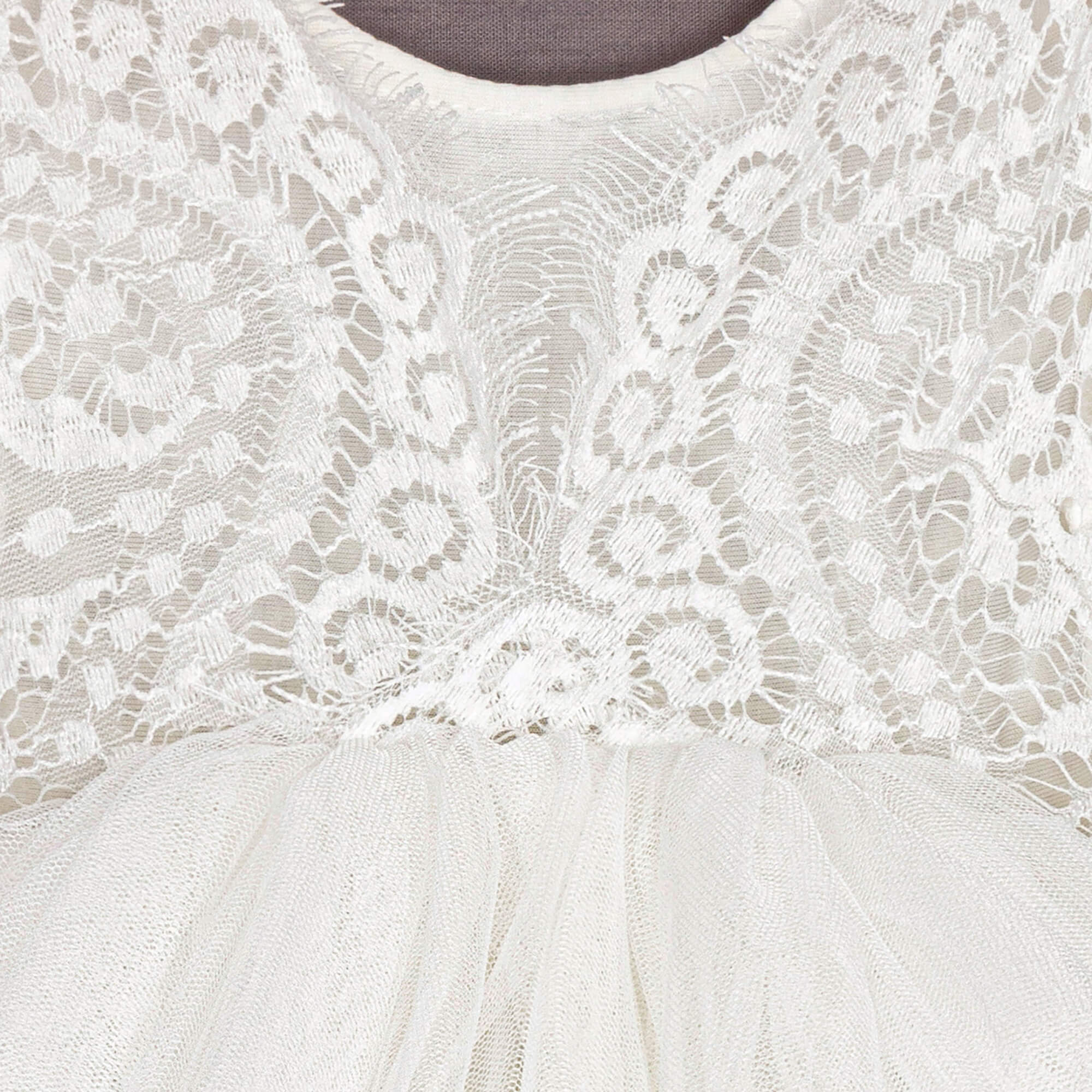 White Bohemian Lace Dress for Baby Girls