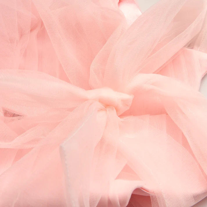 Girls Pink Layered Tulle Princess Party Dress