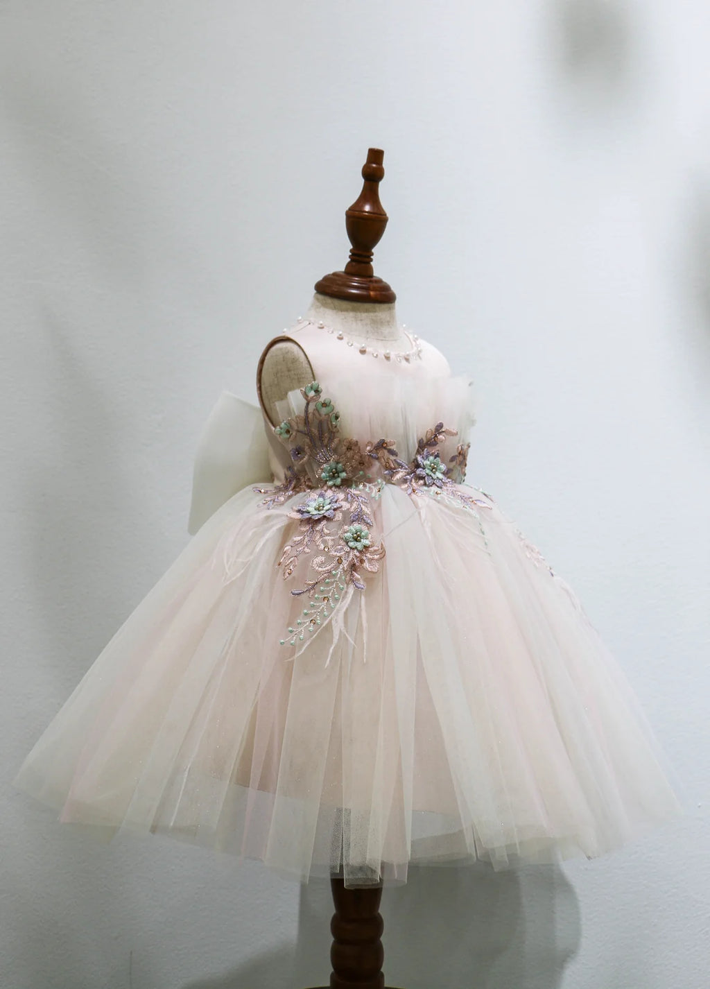 Rainbow Tulle Party Dress for Baby Girls
