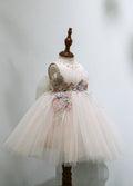Rainbow Tulle Party Dress for Baby Girls