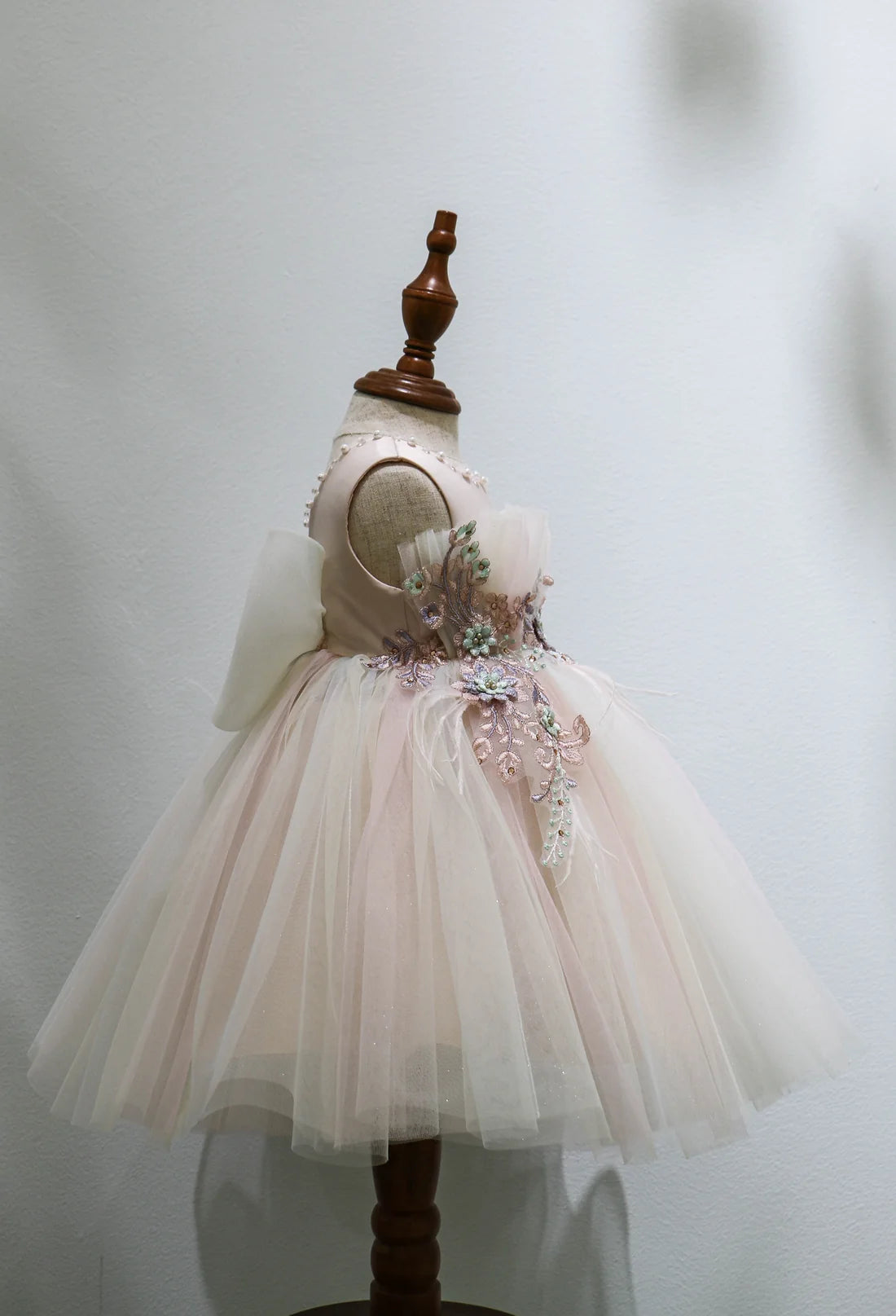 Rainbow Tulle Party Dress for Baby Girls